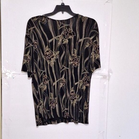 A Frazier Lawrence Plus Top Vintage 80's Officecore City Chic Boho Floral 2X - Picture 8 of 8